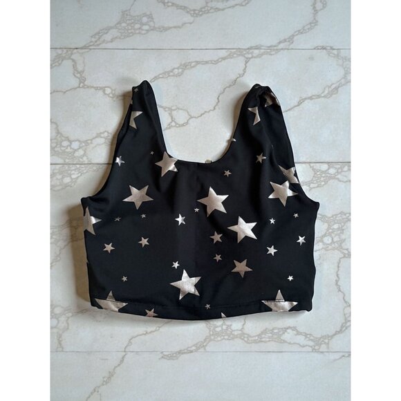 LIVE WELL ACTIVE Black Silver Star Workout Bra Size XS - Picture 3 of 8